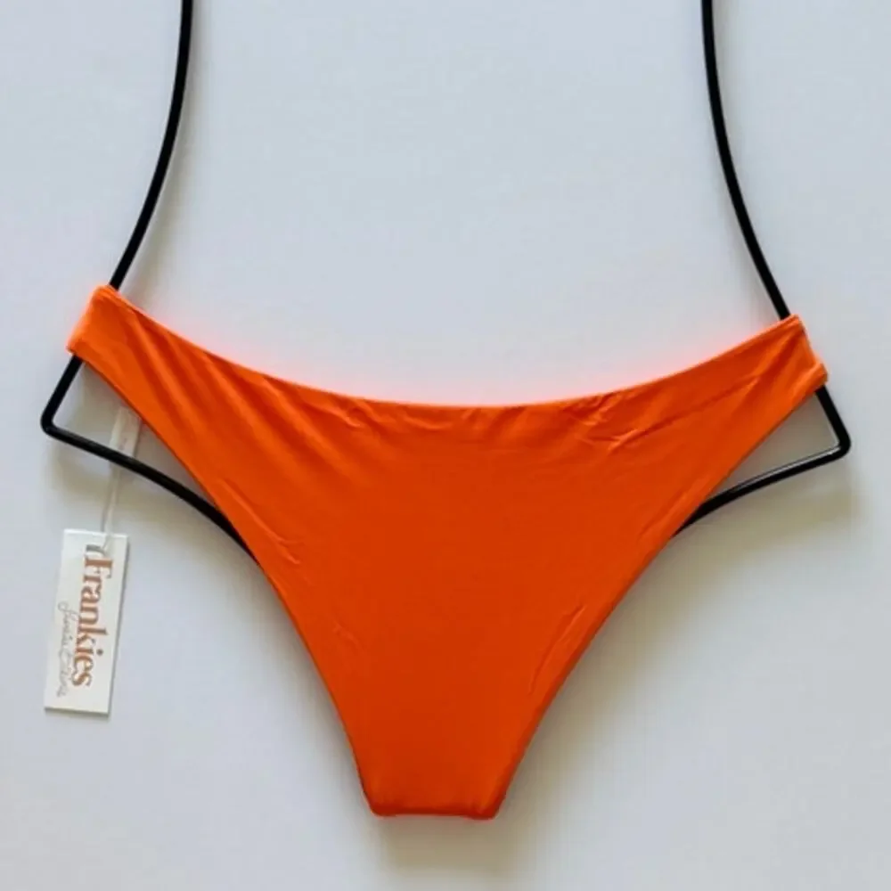 Frankies Bikinis Haven High Cut Cheeky Bikini Bottom - Marmalade - M